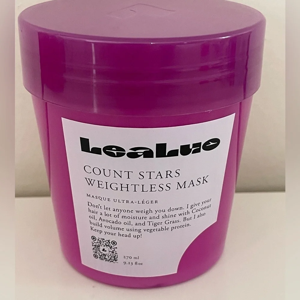 LeaLuo Count Stars Weightless Mask with Tiger Grass, Coconut & Avocado 9.13 oz